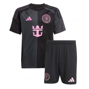 Billiga Inter Miami Lionel Messi #10 Bortatröja Barn 2025-26 Kortärmad (+ Korta byxor)